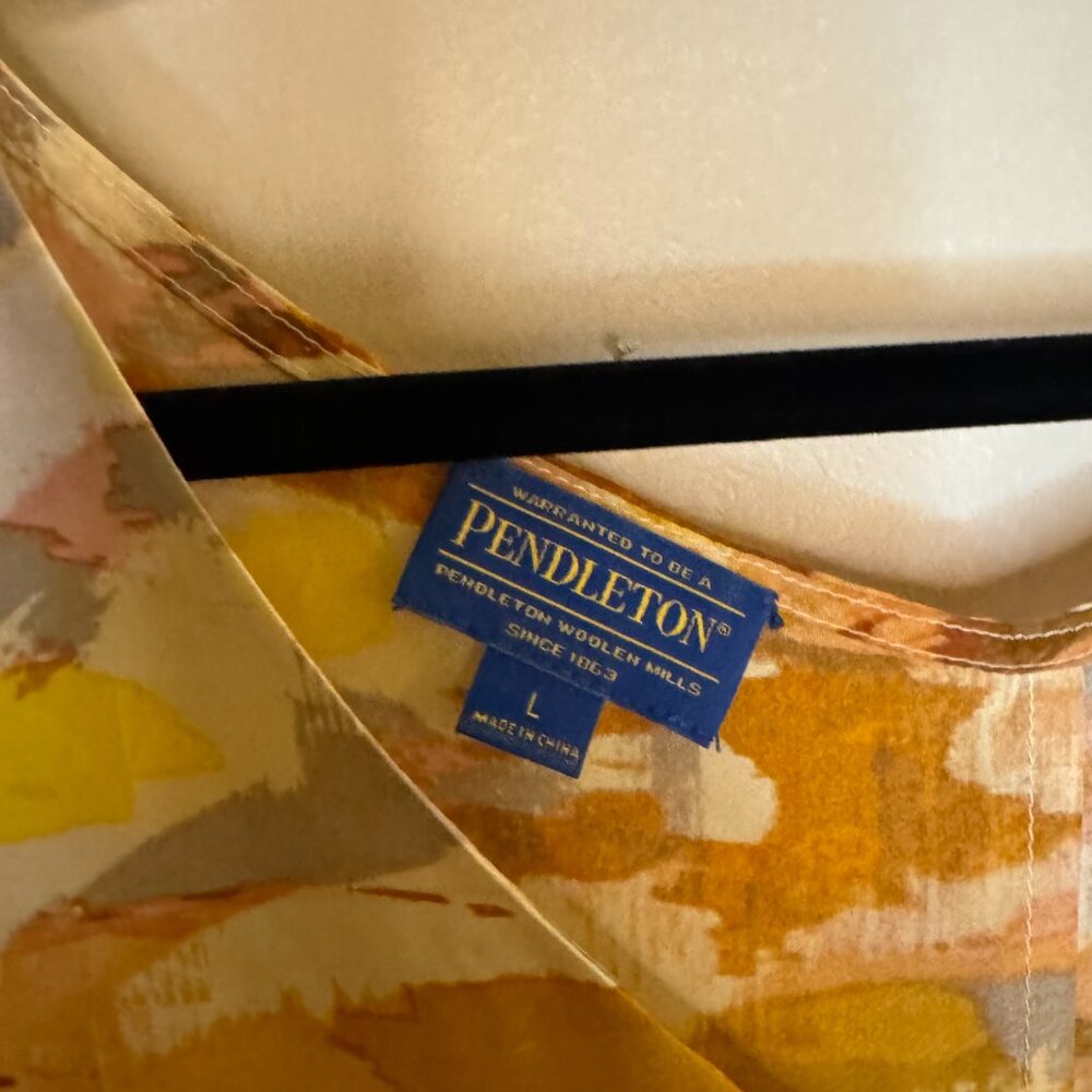 Pendleton Endless Summer 100% Silk Shift Dress - image 6